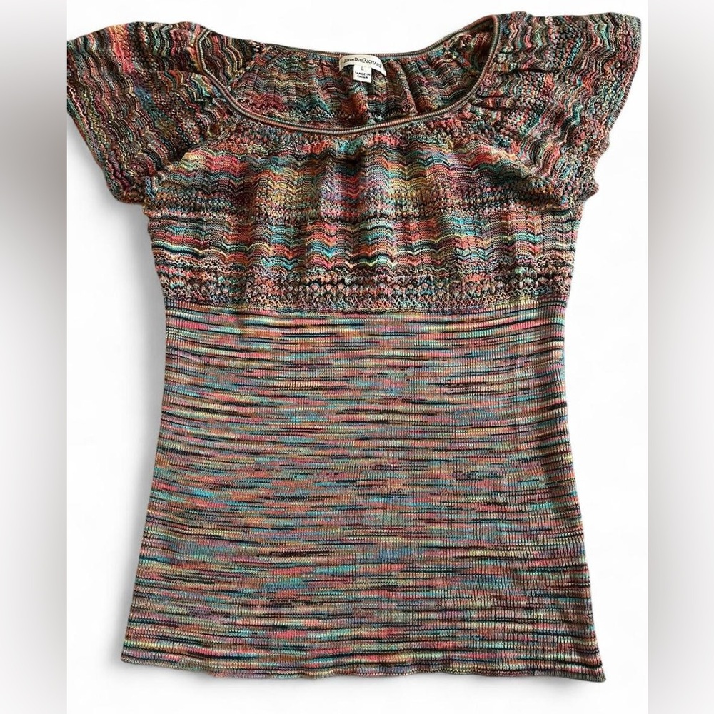JohnPaulRichard Colorful Knit Top